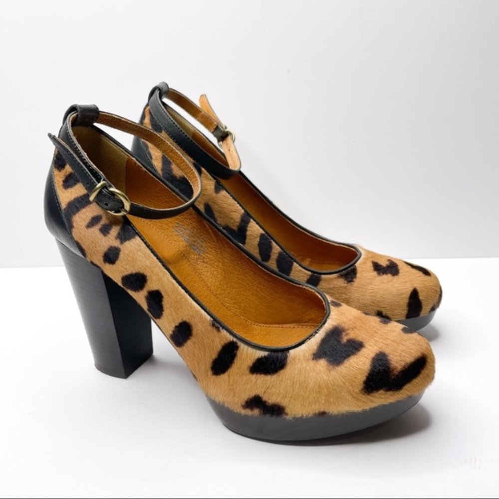 Madewell 1937 Footwear High Gate Leopard Heels 8.5